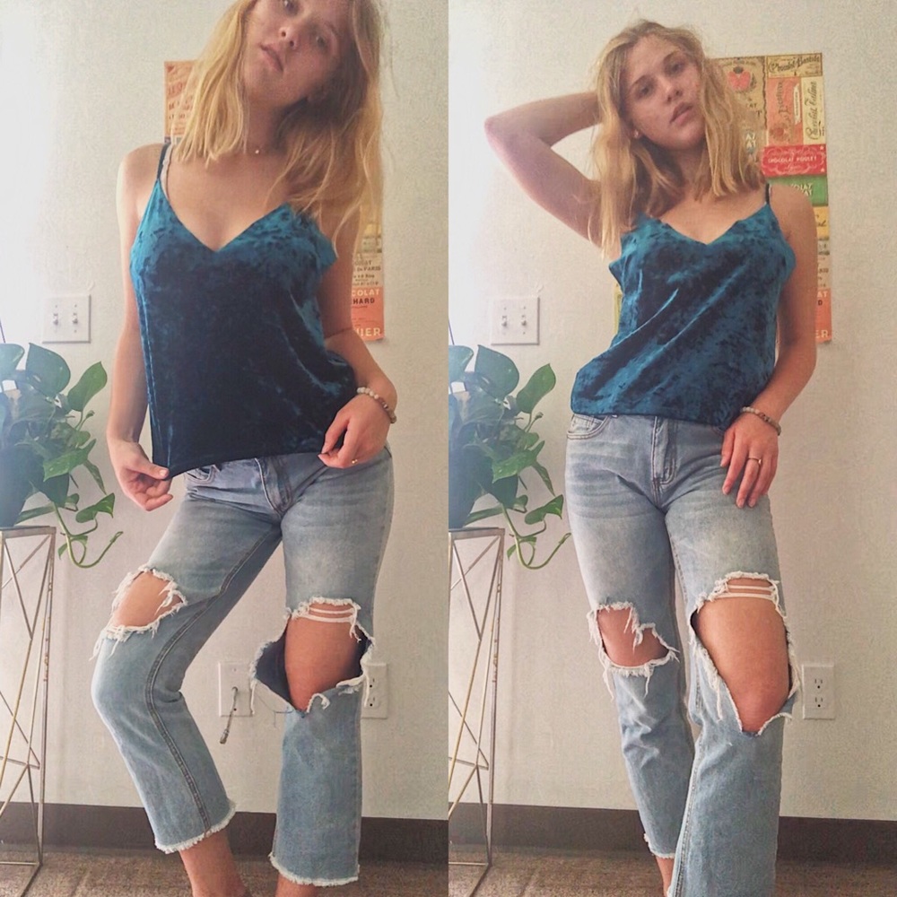 Blue Velvet Tank